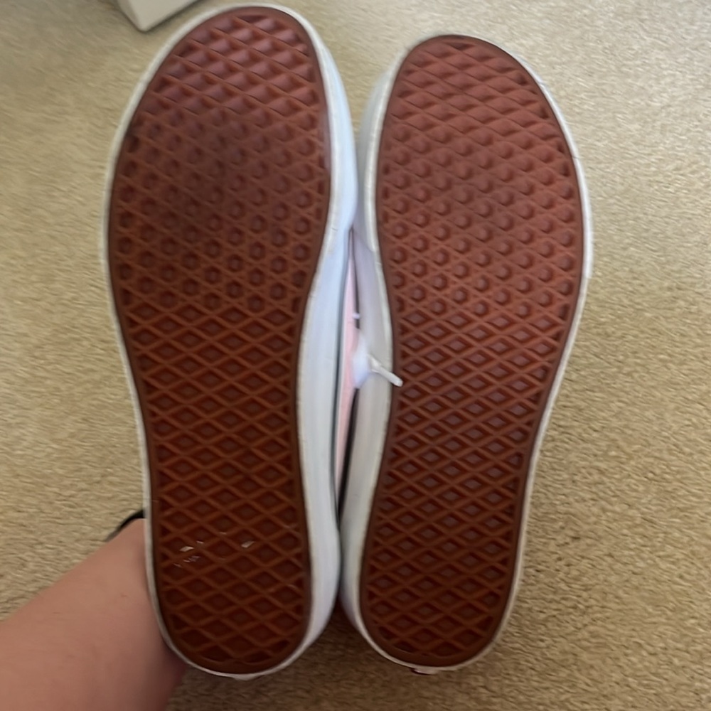 Vans Old Skool Pink and White Low Top Sneakers - Picture 6 of 6
